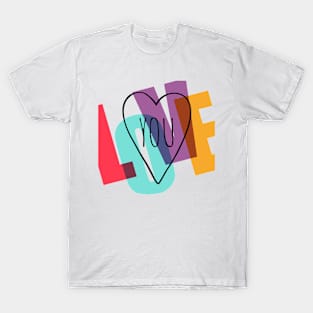 Colored Love T-Shirt